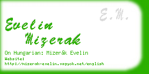 evelin mizerak business card