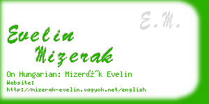 evelin mizerak business card